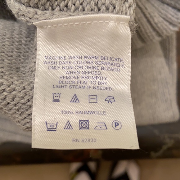 #20 Lands’ End Drifter Sweater Grey Weave Knit WM SZ XL (18) NICE!🥰 - Picture 11 of 11